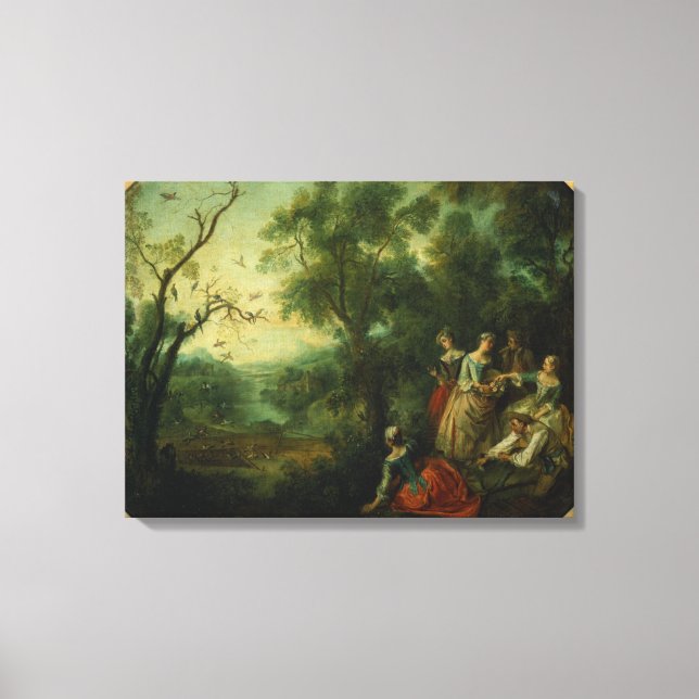 Spring, 1738 (oil on canvas) canvas print (Front)