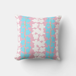 Spring 2017 nature Collection pink flowers pillow. Throw Pillow