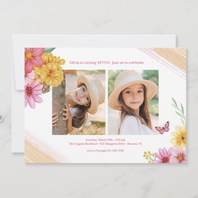 Spring 2 Photo Invitation (Front)