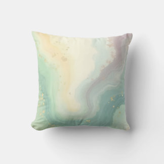 Spring abstract colorful throw pillow