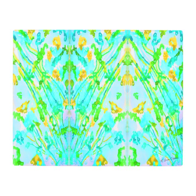 "Spring" Abstract Patterned Watercolor Print (Front)