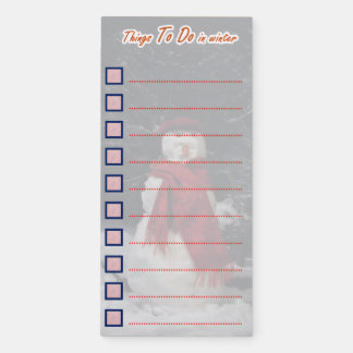 Spring Activities Checklist Magnetic Notepad