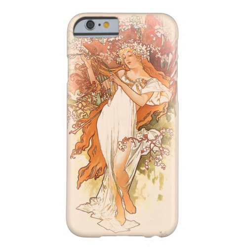 Spring _ Alphonse Mucha Art Nouveau Barely There iPhone 6 Case