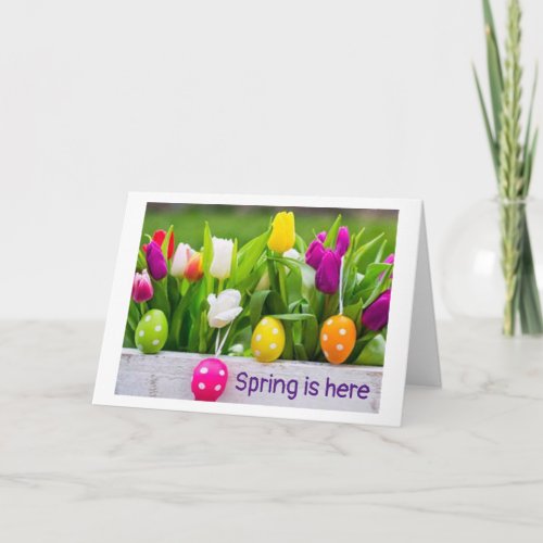 SPRING AND EASTER SPECIAL DAY FOR SPECIAL PEOPLE HOLIDAY CARD