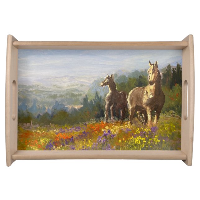 Spring and Sprite Welcome You to Woodside serving  Serving Tray (Front)