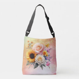 Spring and Summer Blooming Florals Crossbody Bag
