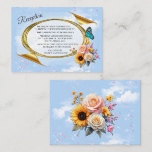 Spring and Summer Blooming Florals Enclosure Card