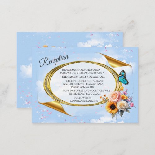Spring and Summer Blooming Florals Enclosure Card