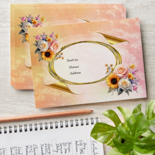 Spring and Summer Blooming Florals Envelope