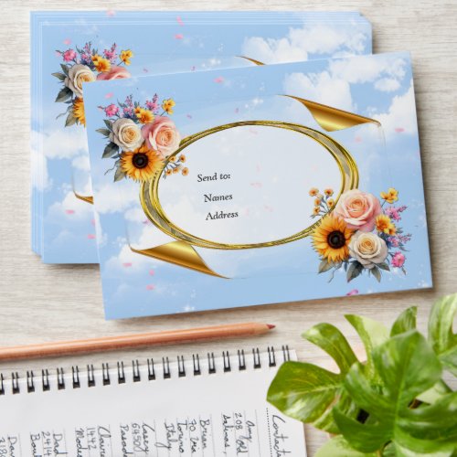 Spring and Summer Blooming Florals Envelope