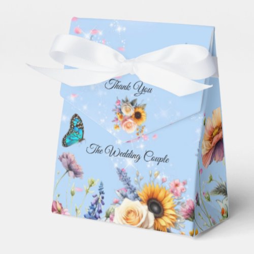Spring and Summer Blooming Florals Favor Boxes