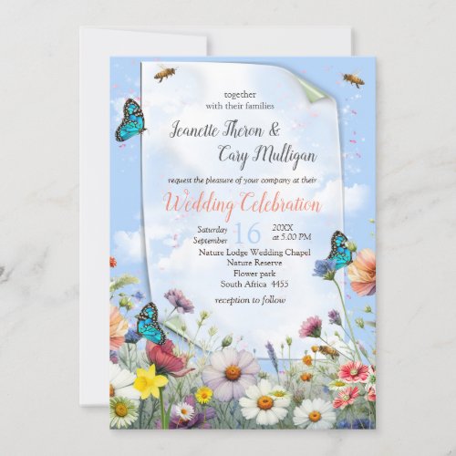Spring and Summer Blooming Florals Invitation