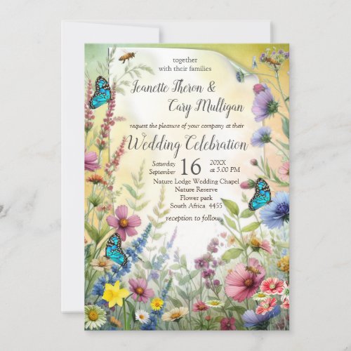 Spring and Summer Blooming Florals Invitation