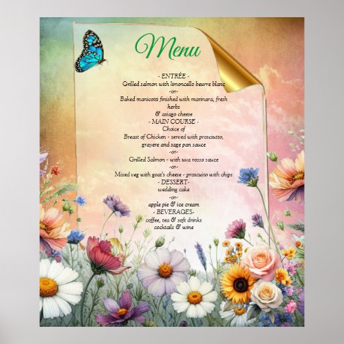 Spring and Summer Blooming Florals Poster