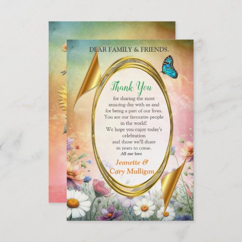 Spring and Summer Blooming Florals RSVP Card