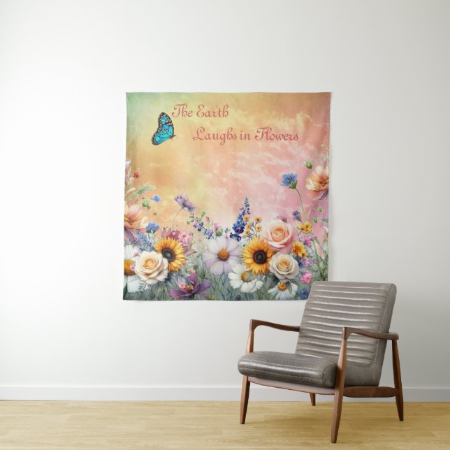 Spring and Summer Blooming Florals Tapestry (In Situ)