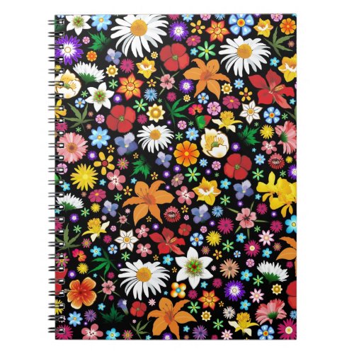 Spring and Summer Flowers Notebook