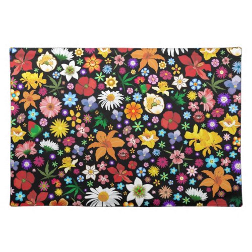 Spring and Summer Flowers Placemat