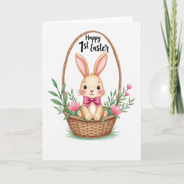 Spring Animal Basket Card (Front)