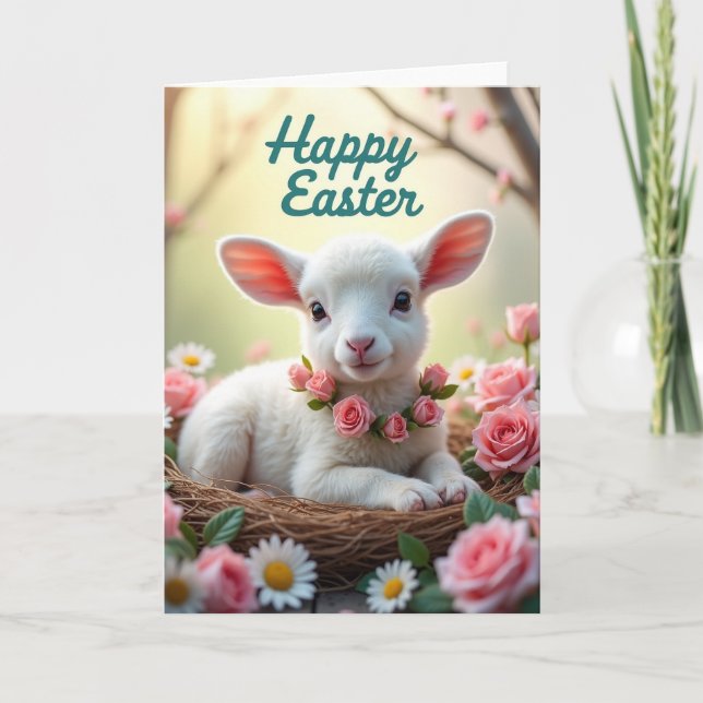 Spring Animal Easter Card (Front)