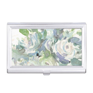 Spring Arrangement - Watercolor Bouquet Business Card Case
