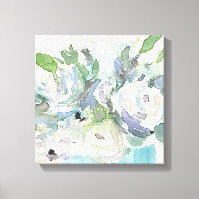 Spring Arrangement - Watercolor Bouquet Canvas Print (Front)