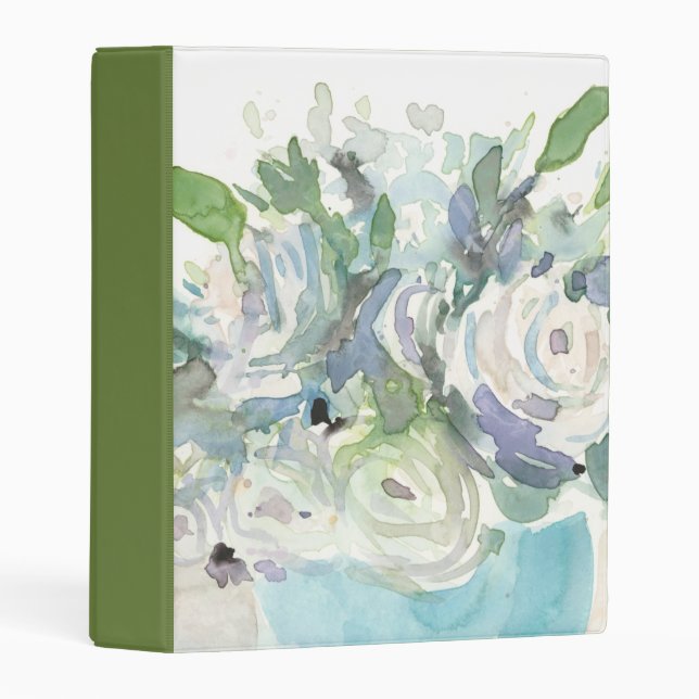 Spring Arrangement - Watercolor Bouquet Mini Binder (Front/Spine)