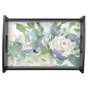 Spring Arrangement - Watercolor Bouquet Serving Tray