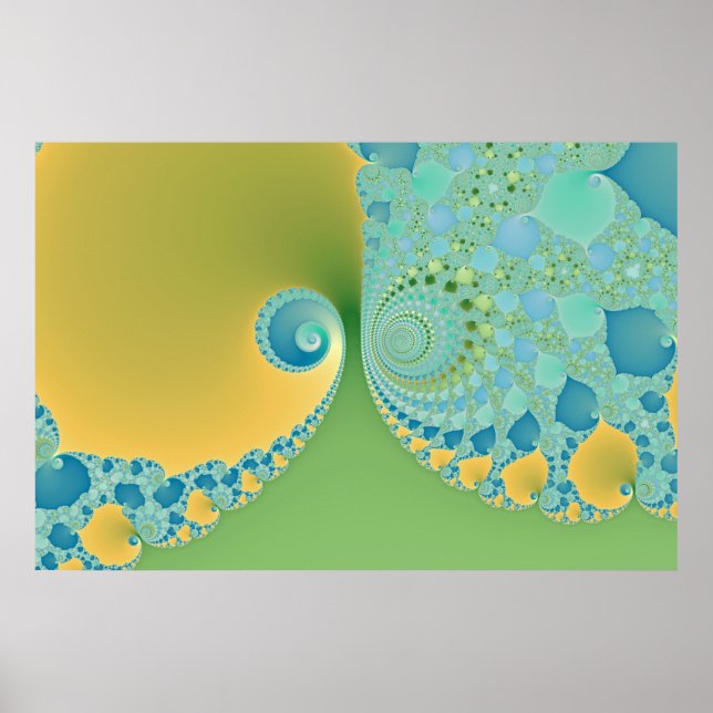 Spring Arrives - Fractal Art Poster (Front)