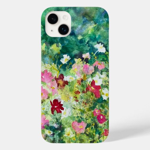 Spring Artistry Watercolor Floral Pattern Case_Mate iPhone 14 Plus Case