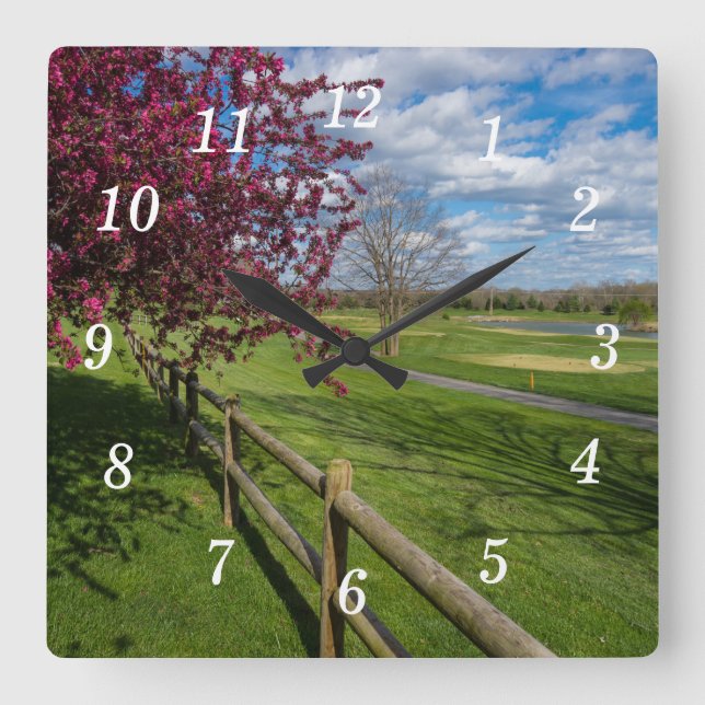 Spring At Rivercut Wall Clock (Front)