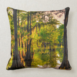 Spring At The Bayou Throw Pillow