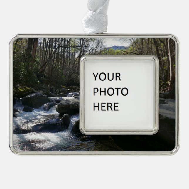 Spring at the Little Pigeon River Christmas Ornament (Front)
