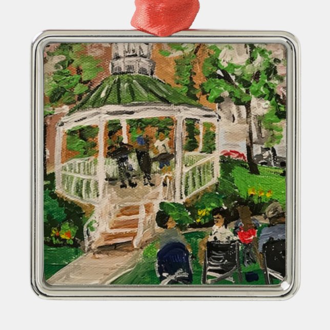 "Spring at Wes Point Park" by Willowcatdesigns  Metal Ornament (Front)