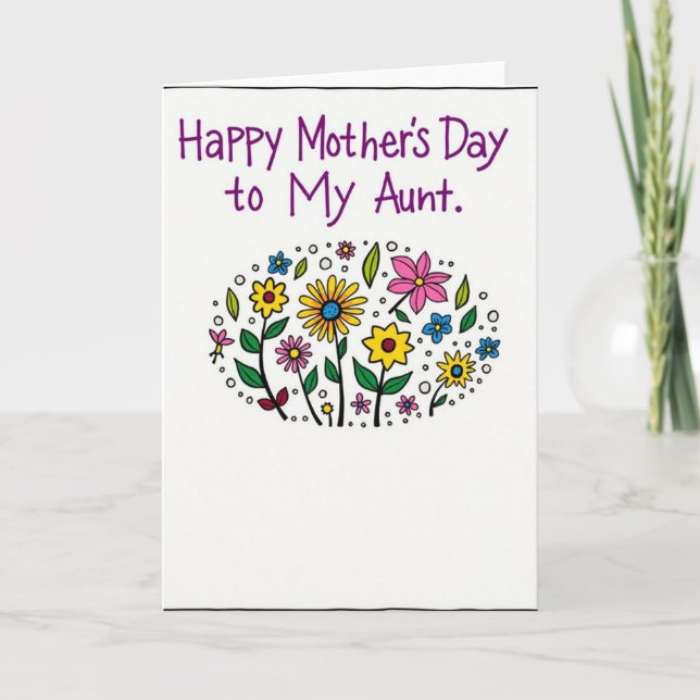 Spring Aunts Day Card (Front)