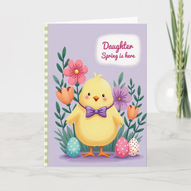 Spring Avian Family Greeting Card (Front)