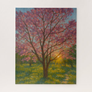 Spring Awakening – Blooming Tree Landscape Jigsaw Puzzle