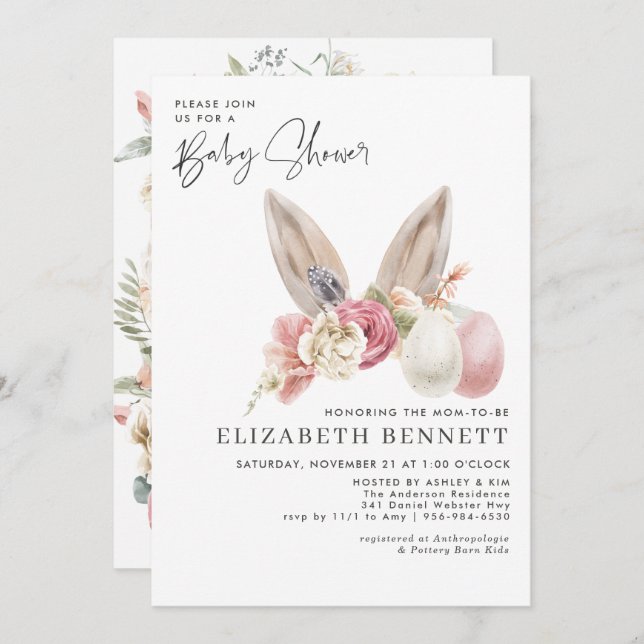 Spring Baby | Easter Baby Shower (Front/Back)