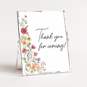 Spring Baby in Bloom Thank you for Coming Poster