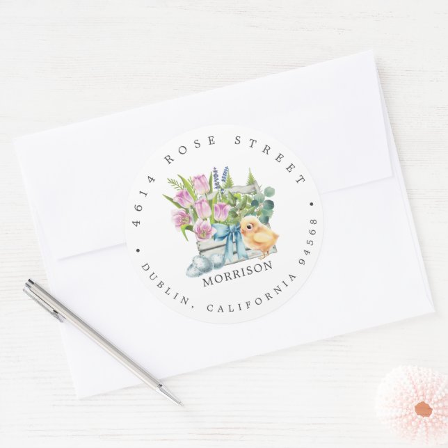 Spring Baby Shower | Easter Return Address Label (Envelope)
