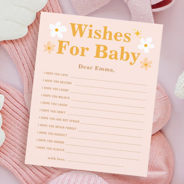 Spring Baby Shower Game Wishes for Baby (Creator Uploaded)