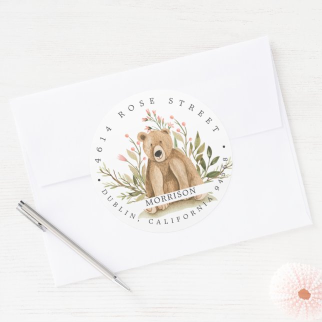 Spring Baby Shower | Woodland Return Address Label (Envelope)