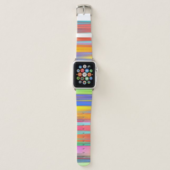 Spring Balance Custom Abstract Pattern Apple Watch Band (Front)