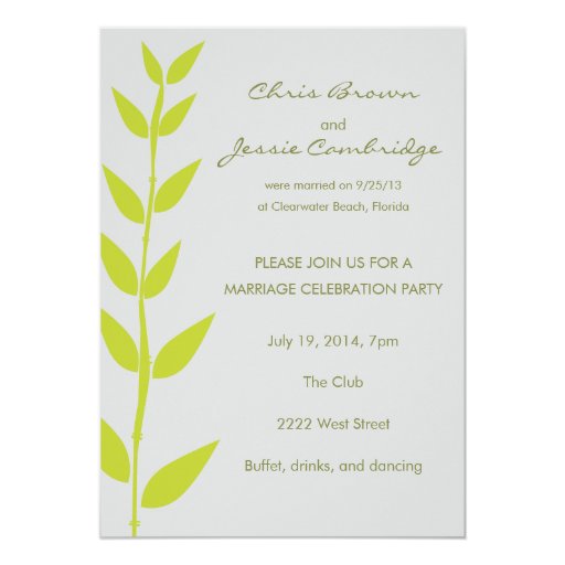 Already Married Reception Invitation Wording 9