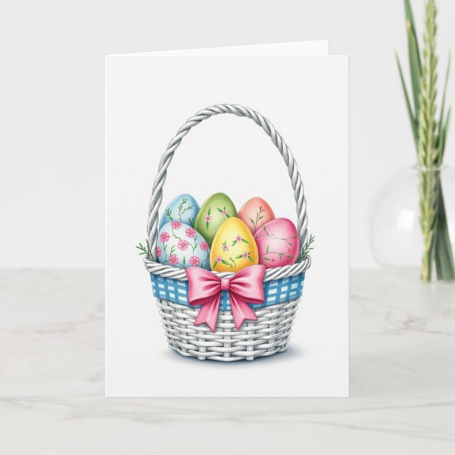 Spring Basket Egg Assortment Card (Front)