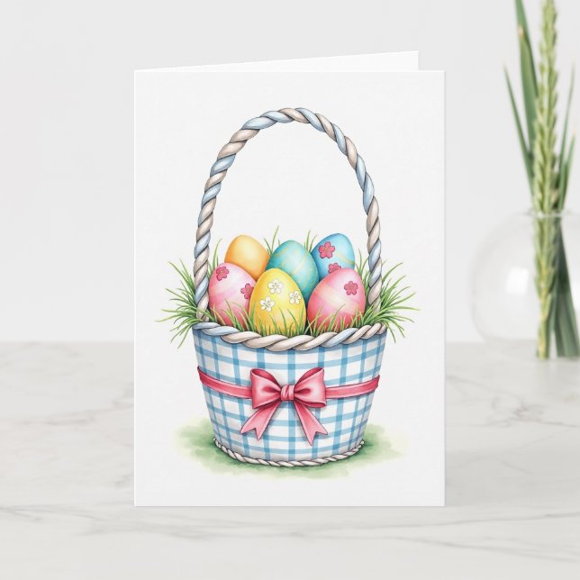 Spring Basket Egg Card (Front)