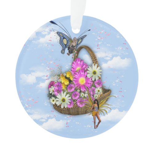 Spring basket gatherers  ornament