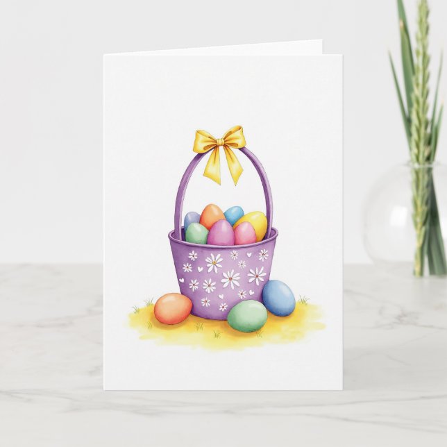 Spring Basket Of Joy Card (Front)