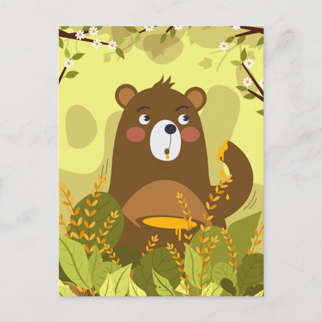 Spring Bear Postcard (Front)