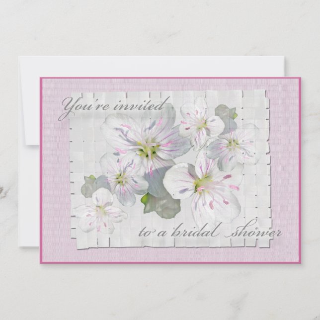 Spring Beauty Bridal Shower Invitation (Front)